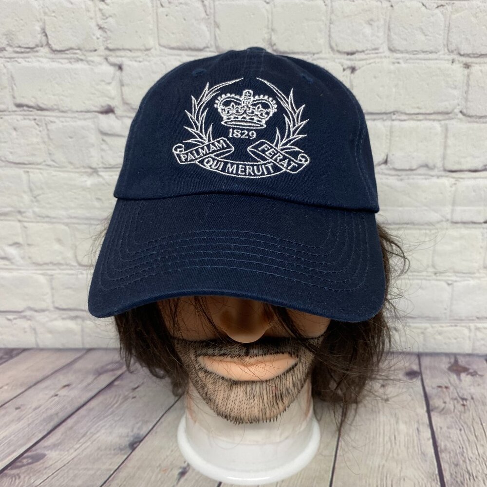 UCC College Dad Hat Cap Strap Back Navy Blue Adjustable PALMAM QUI MERUIT FERAT